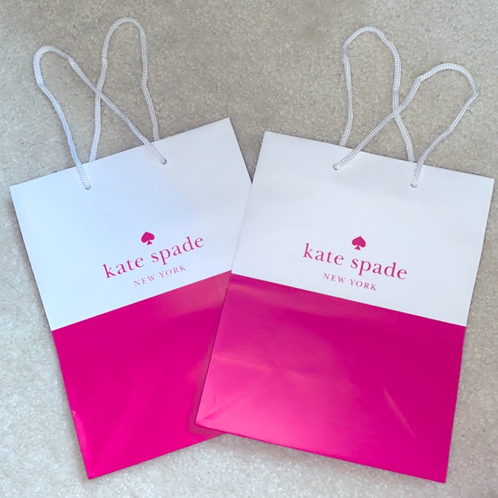 Set of 2 kate spade ♠️ Small Logo Shopping Bags